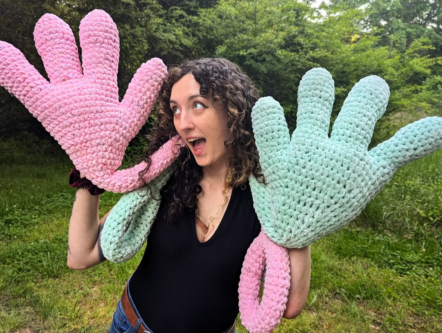 Handcrafted crochet piece