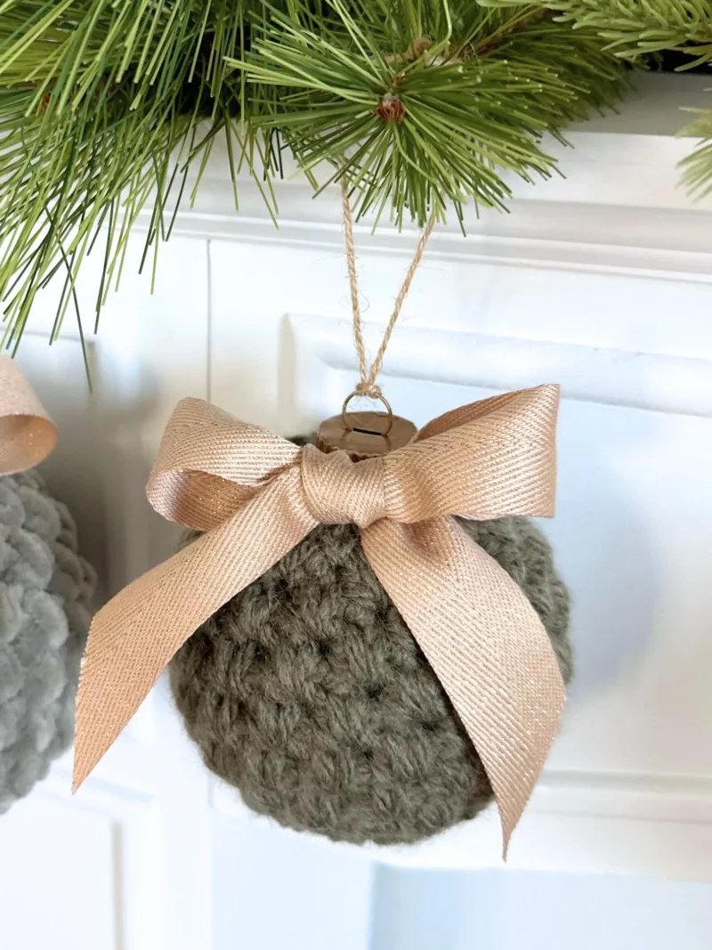 Crochet Christmas Ball Ornament Pattern 097 PDF - Image 3