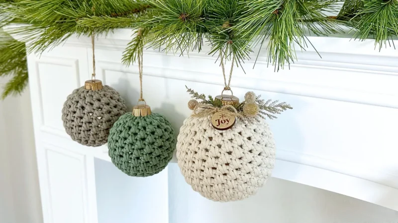Crochet Christmas Ball Ornament Pattern 097 PDF - Image 5