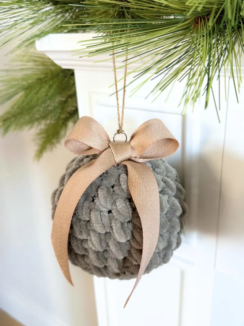 Crochet Christmas Ball Ornament Pattern 097 PDF - Image 4