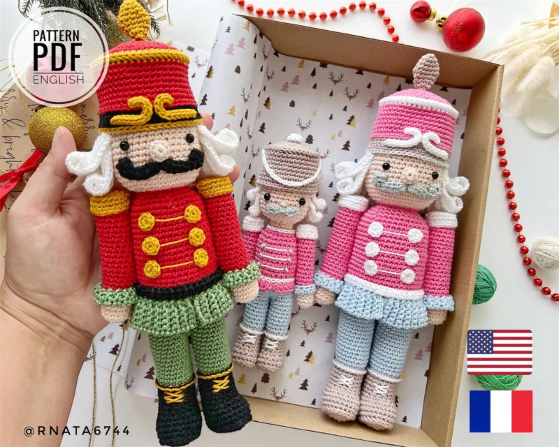 Crochet Christmas Nutcracker Pattern  (PDF Download)