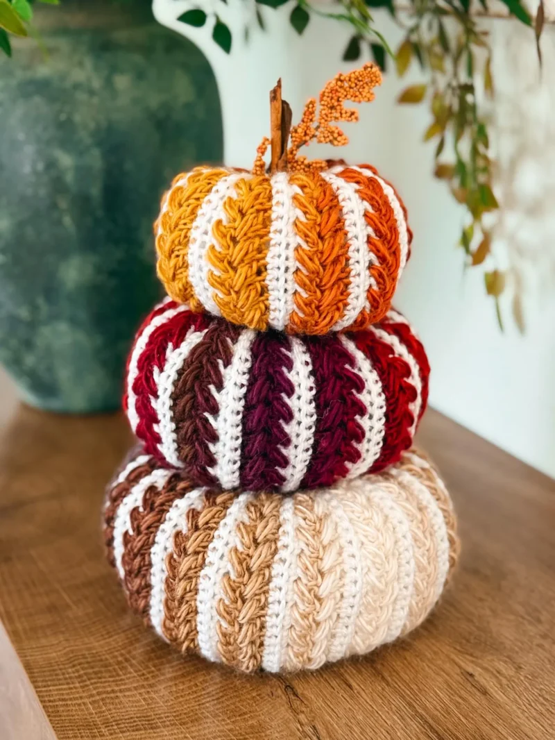 Pumpkin Spice Crochet Trio Pattern | Easy Fall Decor Pumpkins PDF - Image 7