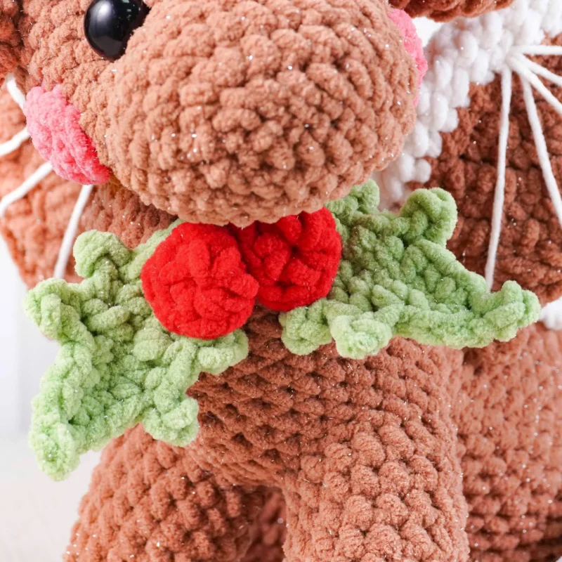 Gingerbread Dragon Crochet Pattern – Christmas Amigurumi Plushie (PDF Tutorial) - Image 8