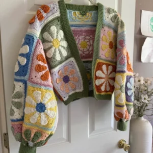 Mystery Retro Daisy Cardigan Crochet PDF