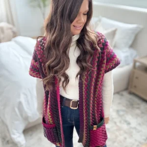 Granny Pop Ruana Crochet Pattern PDF