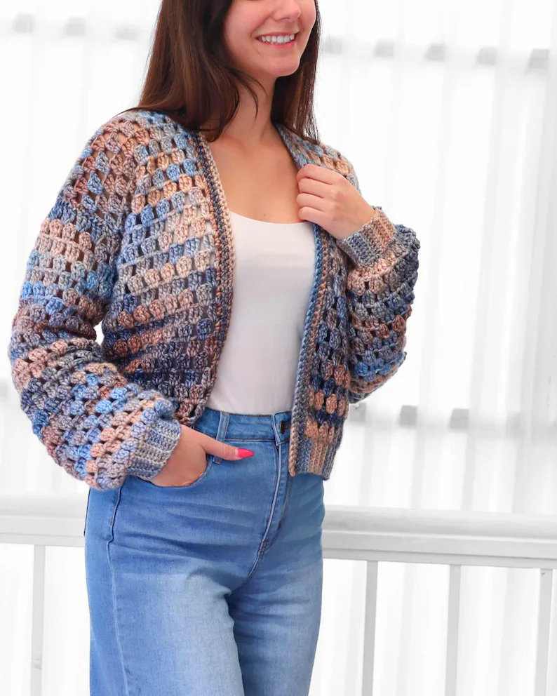 ELOISE Crochet Cardigan Pattern Sweater PDF (XSβ3XL) - Image 4