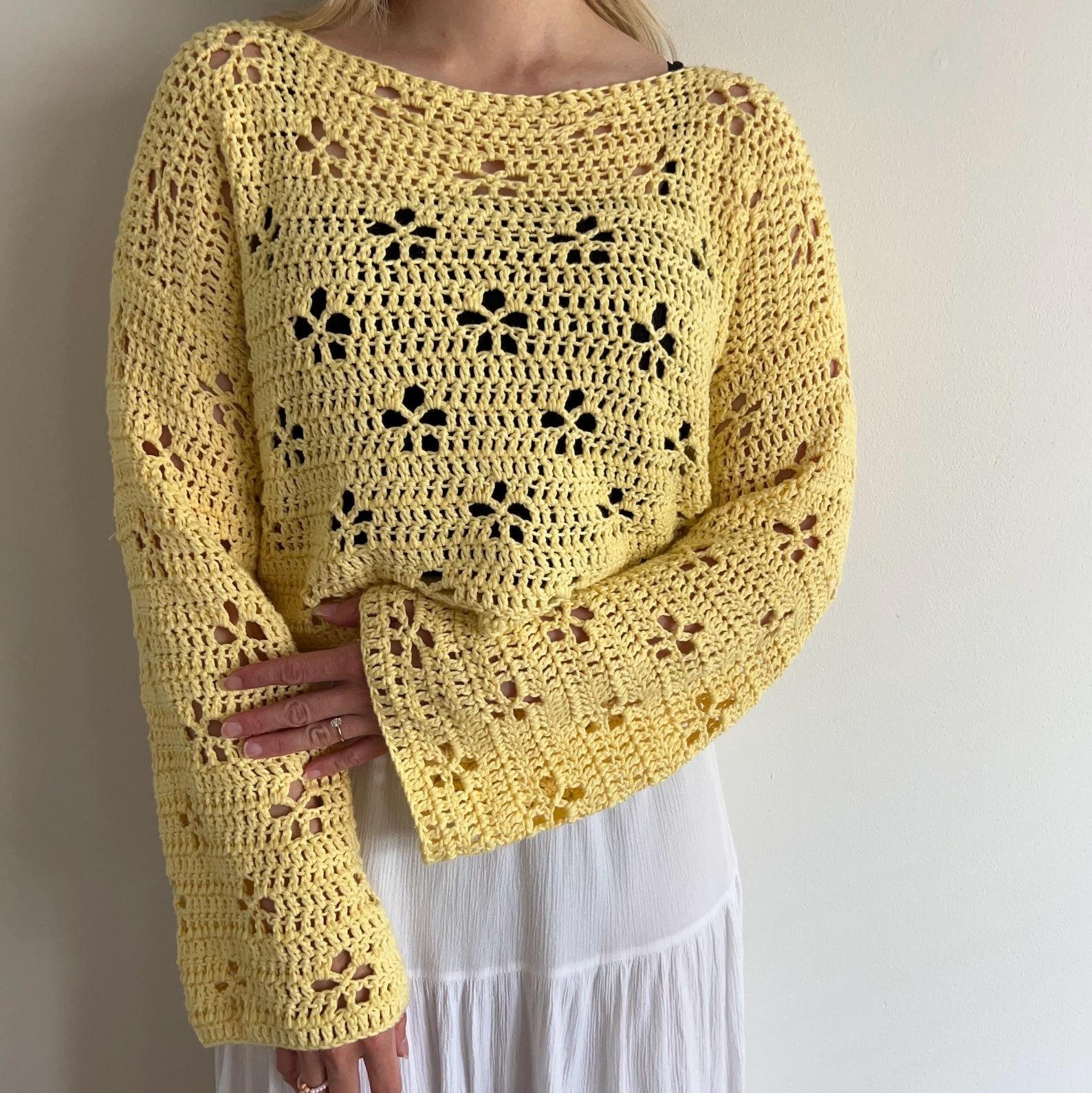 Cherry Blossom Sweater Crochet Pattern PDF - Image 5